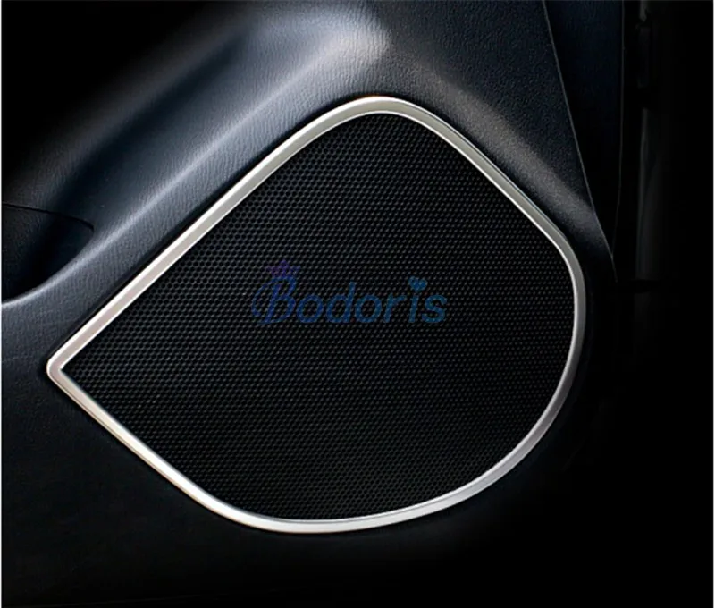 

Accessories For Mazda Atenza 2014 2015 Interior Door Audio Loud Speaker Cover Overlay Trim Frame Panel Chrome Car Styling