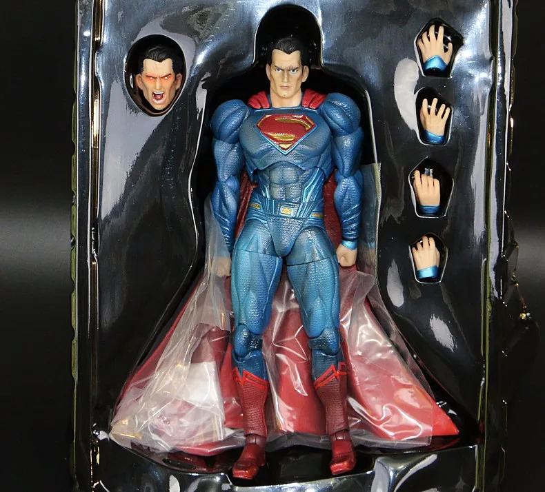 Anime Movie Superman Action Figure Playarts Kai figurine kids hot Toys Collection Model Play arts Kai Super man doll juguetes