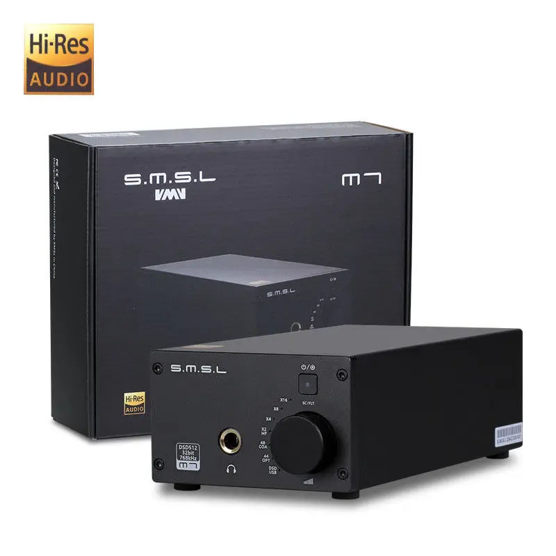 SMSL M7 2xAK4452 32Bit 768KHz DSD512 Hifi Audio USB DAC with Headphone font b Amplifier b