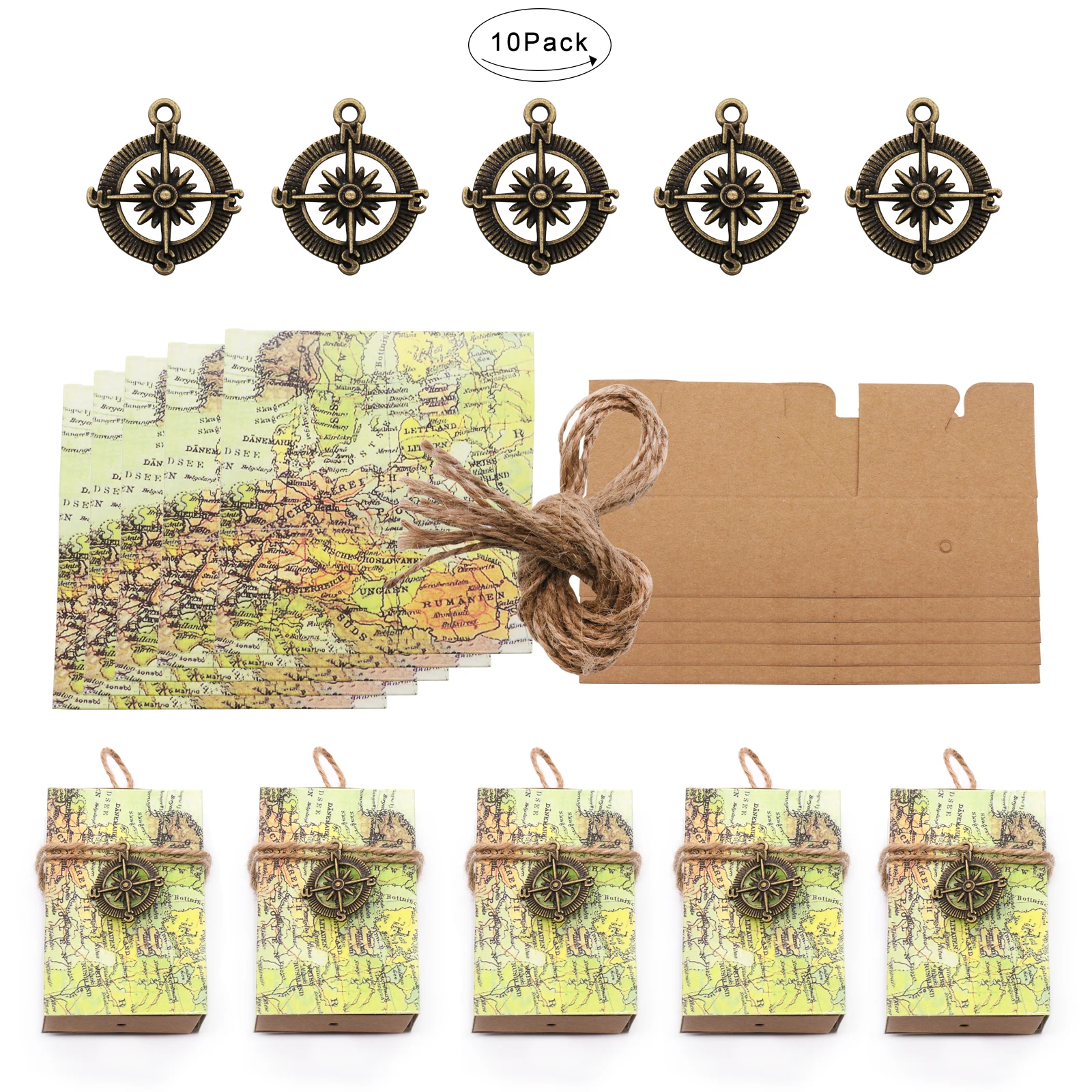 

Map Candy Box Vintage Kraft Paper Candy Box Around The World Map Traveling Themed Gifts Boxes Wedding Favors Party Supplies