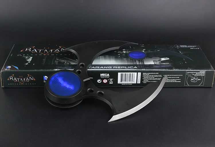 NECA DC Comics Batman Arkham Knight Batarang Replica Action Figure with Light Collectible Model Toy