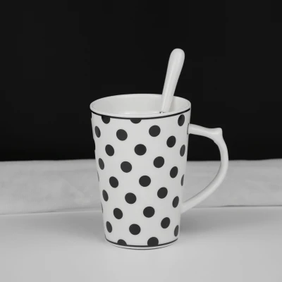 1 Керамическая кружка чашка белый кофе креативный офис - Цвет: 1