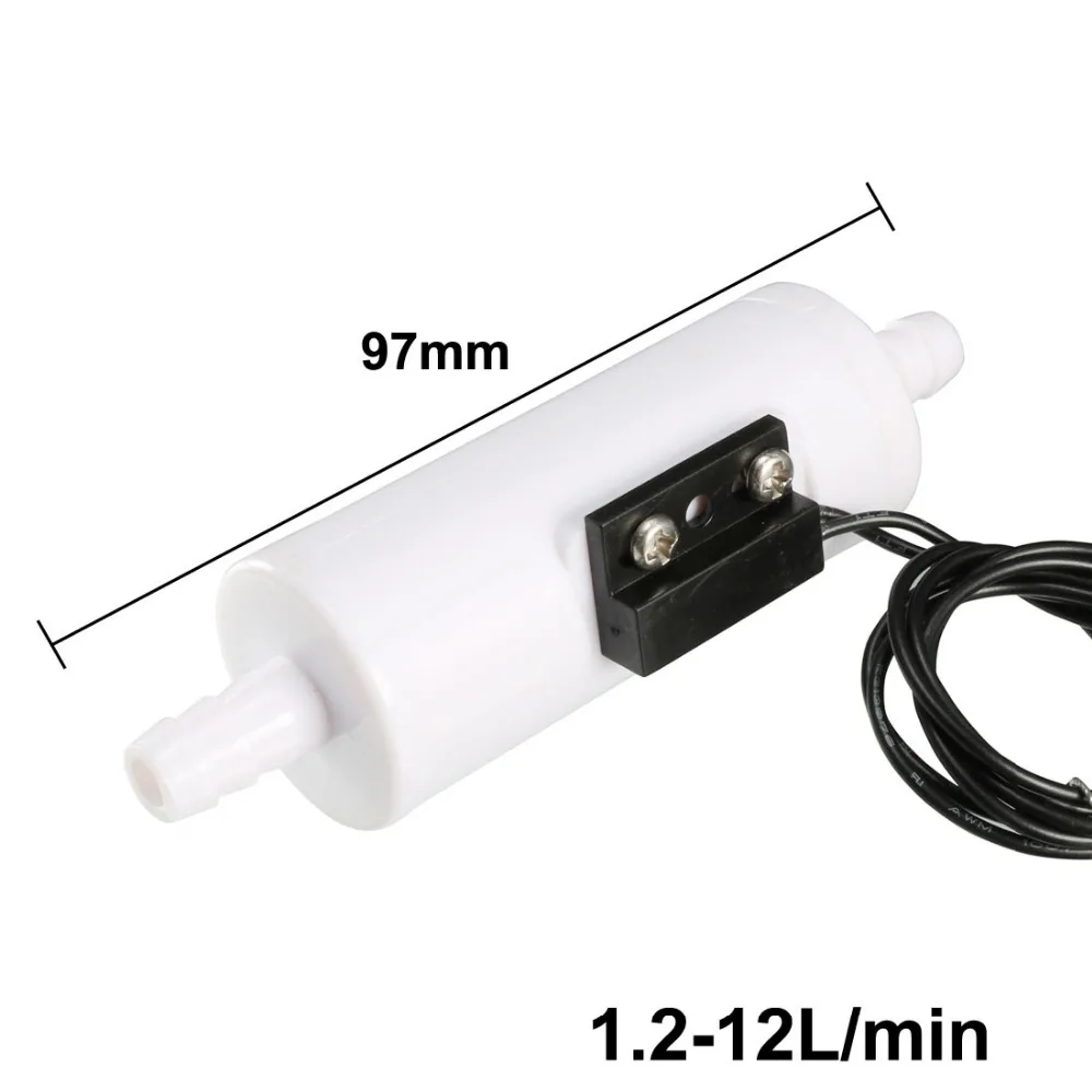 

Uxcell 1.2-12L/min DC 130V 8mm Two Wires Magnetic Water Switch Flow Meter to Green Air Condition System Water Heater ETC 10W