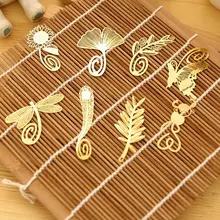 10 шт. милое симпатичное животное Золотая Закладка креативный Металл Bookmarks для книг macker бумага креативные продукты канцелярские принадлежности