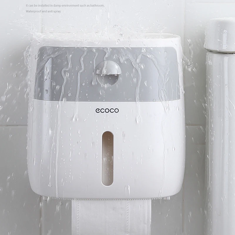 Comprar Soporte de papel higiénico multipropósito para accesorios de baño caja de almacenamiento impermeable colocar cosas de teléfono dispensador de papel higiénico
