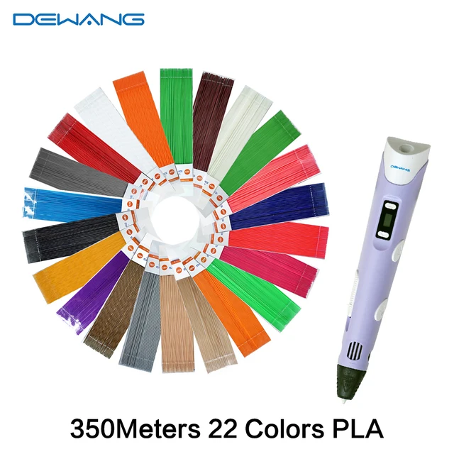 Best Price DEWANG Scribble Pen 3D Pens 350M PLA Filament 3D Printer Birthday Gift Caneta 3D Printing Pen for School Gadget Lapiz 3D Pencil