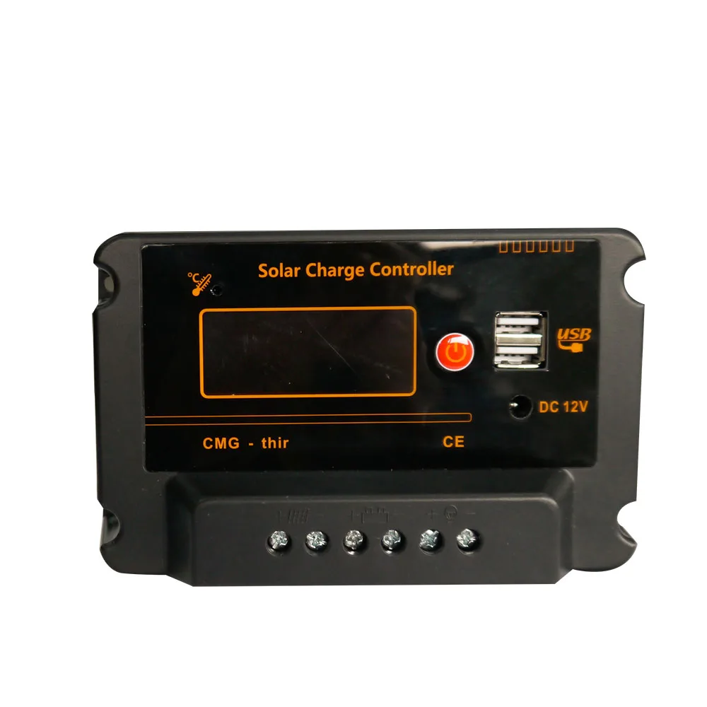 

Maywah@ 12V 24V Auto work PWM 30A Solar Charge Controller with Dual USB Output mppt solar charge controller CMG-2430