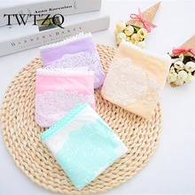 TWTZQ 2017 Top quality Underwear Women Cartoon Briefs Girl Cute Cotton Comfort Underpants Panties Women Wholesale