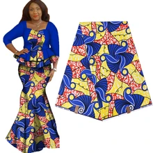 Новое поступление Высококачественная Анкара Африка воск настоящая голландская расписаная восковая ткань для женщин вечернее платье хлопок Tissu 6 ярдов лот