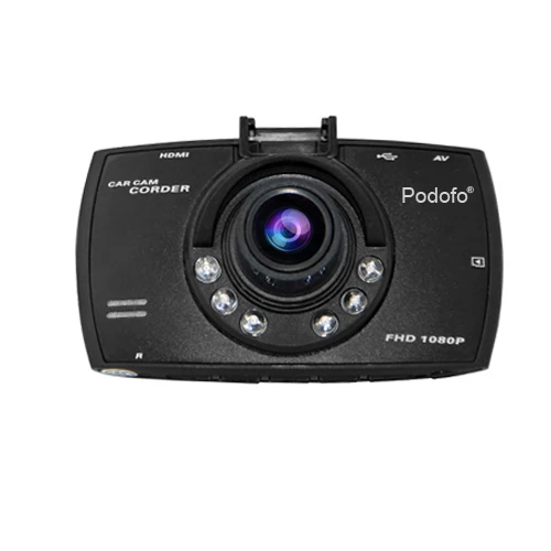 Podofo G30 Автомобильный видеорегистратор камера 1080P 140 градусов Full HD Dashcam видео регистраторы для автомобилей ночного видения g-сенсор видеорегистратор - Название цвета: Black