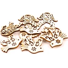 31x33 мм 20 штук Mix деревянный в виде птиц для Скрапбукинг коллекция Искусство ремесло для аксессуар ручной работы Вышивание украшение дома