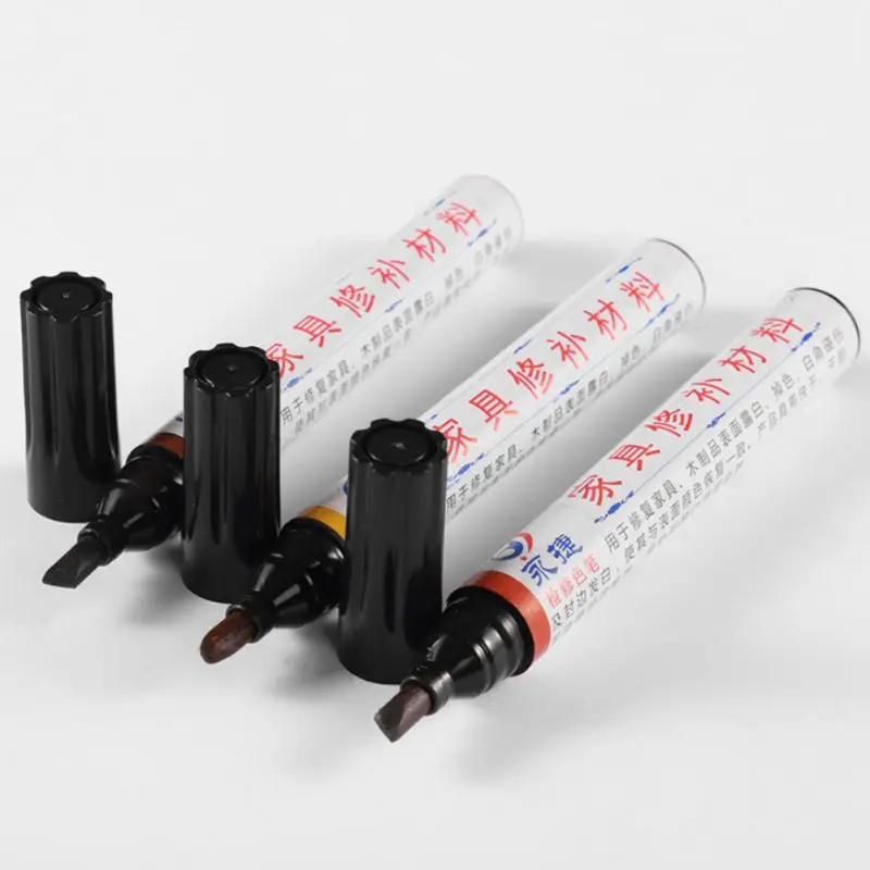 Furniture Quick Repairing Pen-12 Colors Options, Furniture Markers Easily Repair Scratch Paint for Stains, Wood Floors, Tables,