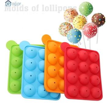 

DIY Cute Non Stick Cupcake Mold Muffin Pan BPA Odor Free Silicone 12 Balls Tray Lollipop Dropshiping Feb22