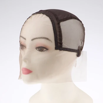 

Breathable Elastic Full Lace Wig Cap Stretchable Weaving Net Cap for Wigs Hair Weft Making