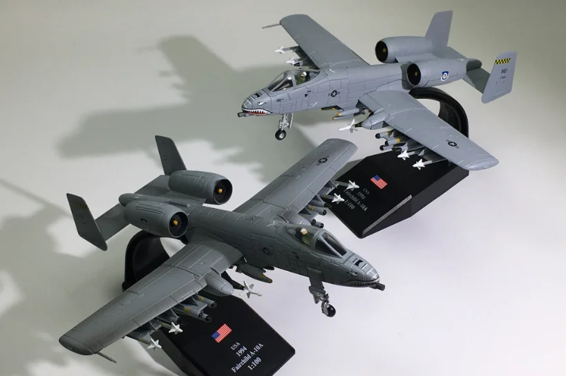 1:100 Амер сплав моделирование Танк бомбардировщик A10 США 1994 Fairchild A-10A молния истребитель атака модель