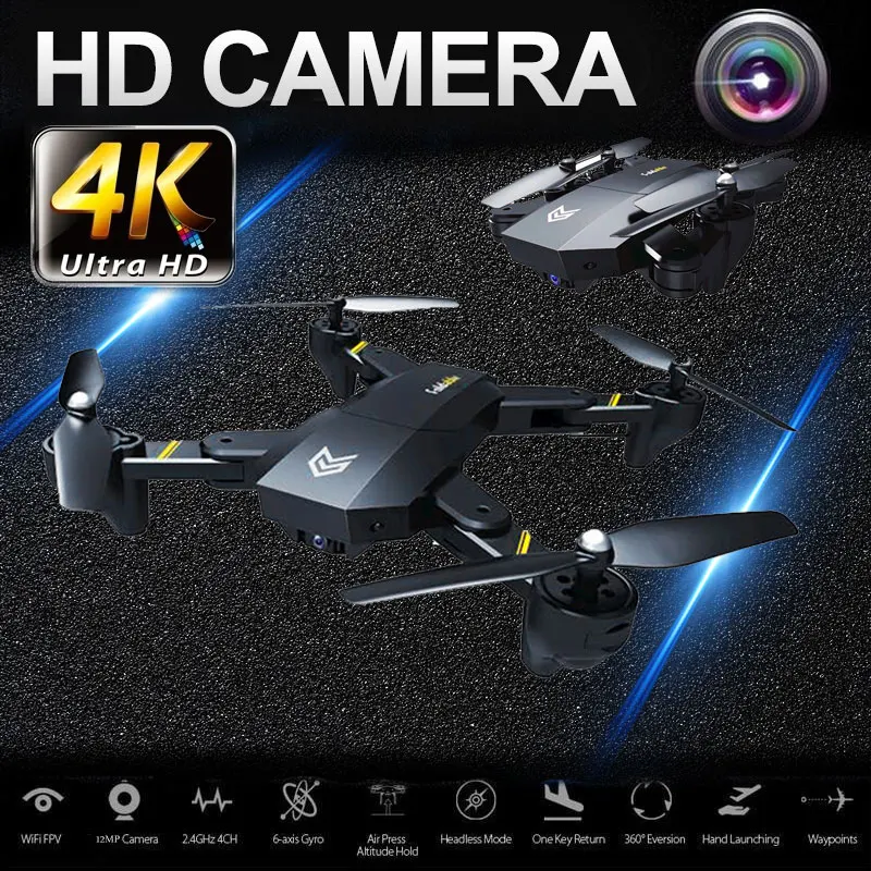 

Drone RC Quadcopter Mini with WIFI Camera Remote Control Foldable Aircraft Portable S25 Auto Hovering FPV Drone 4 Axis Flipping