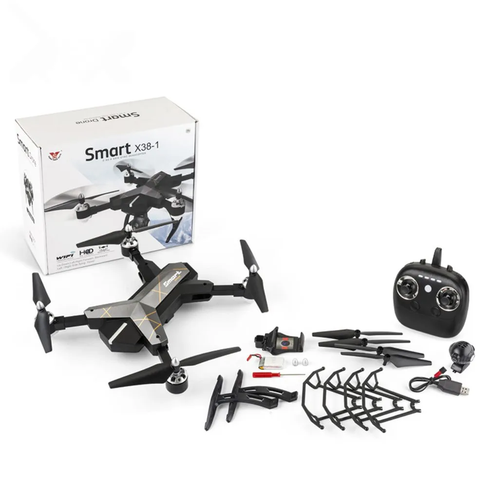 

X38-1 RC Drone 720P Folding Deformed WIFI Real-time Transmission FPV With Headless Mode Altitude Hold RC Helicopter 3D stunts