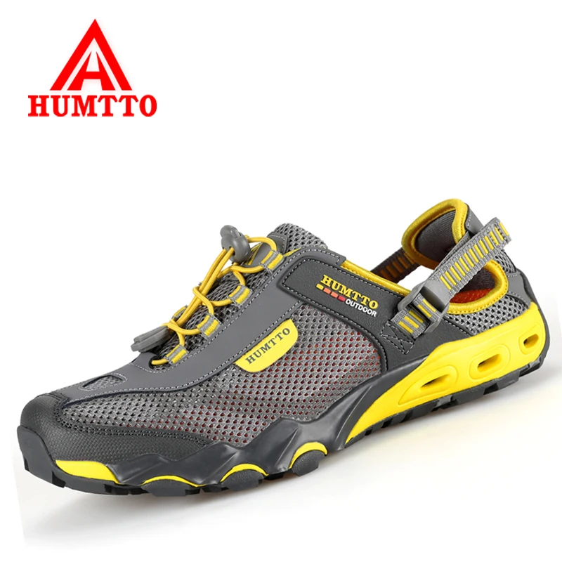 HUMTTO في الهواء الطلق الرجال والنساء الخور تنفس حذاء للسير مسافات طويلة الرجال في الهواء الطلق رياضية متين تسلق الرحلات تريل المياه الصنادل