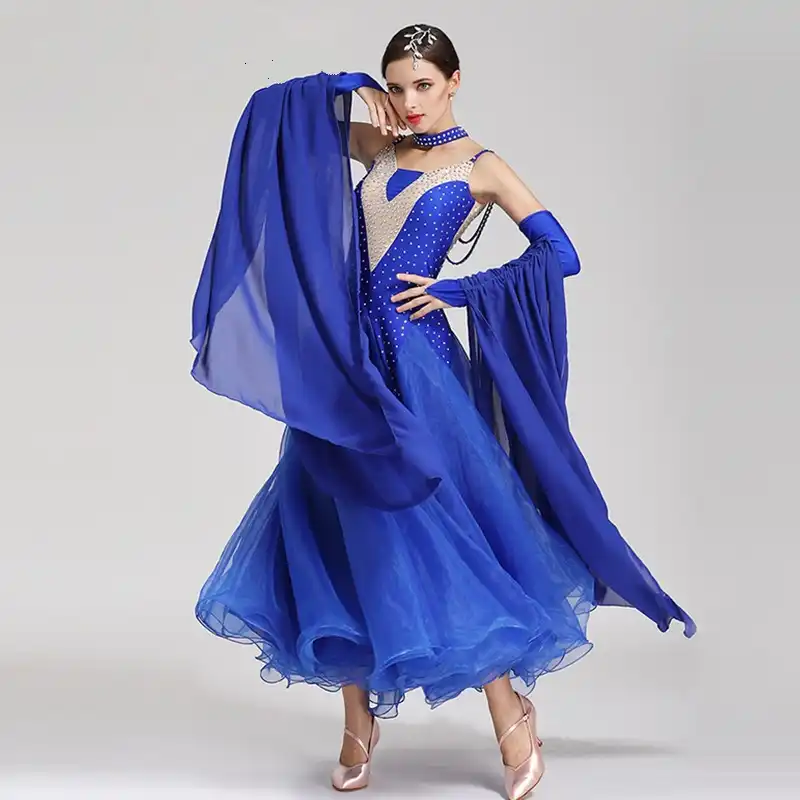 new 7 color ballroom dancing dress modern dance competition