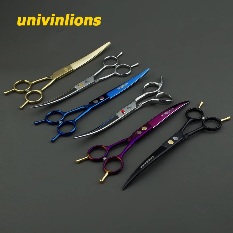 7" curved dog cat hair clippers professional dog shears dog grooming