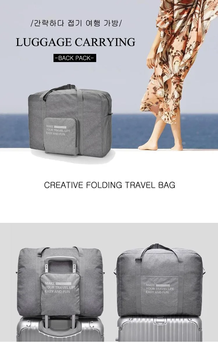 LHLYSGS Брендовая женская модная большая емкость тележка дорожная сумка мужская непромокаемая сумка для чемодана переносная складная дорожная сумка