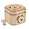 Robotime DIY 3D Wooden Mechanical Puzzle  Model Building Kits Laser Cutting Action by Clockwork Gift Toys for Children LG/LK/AM 5