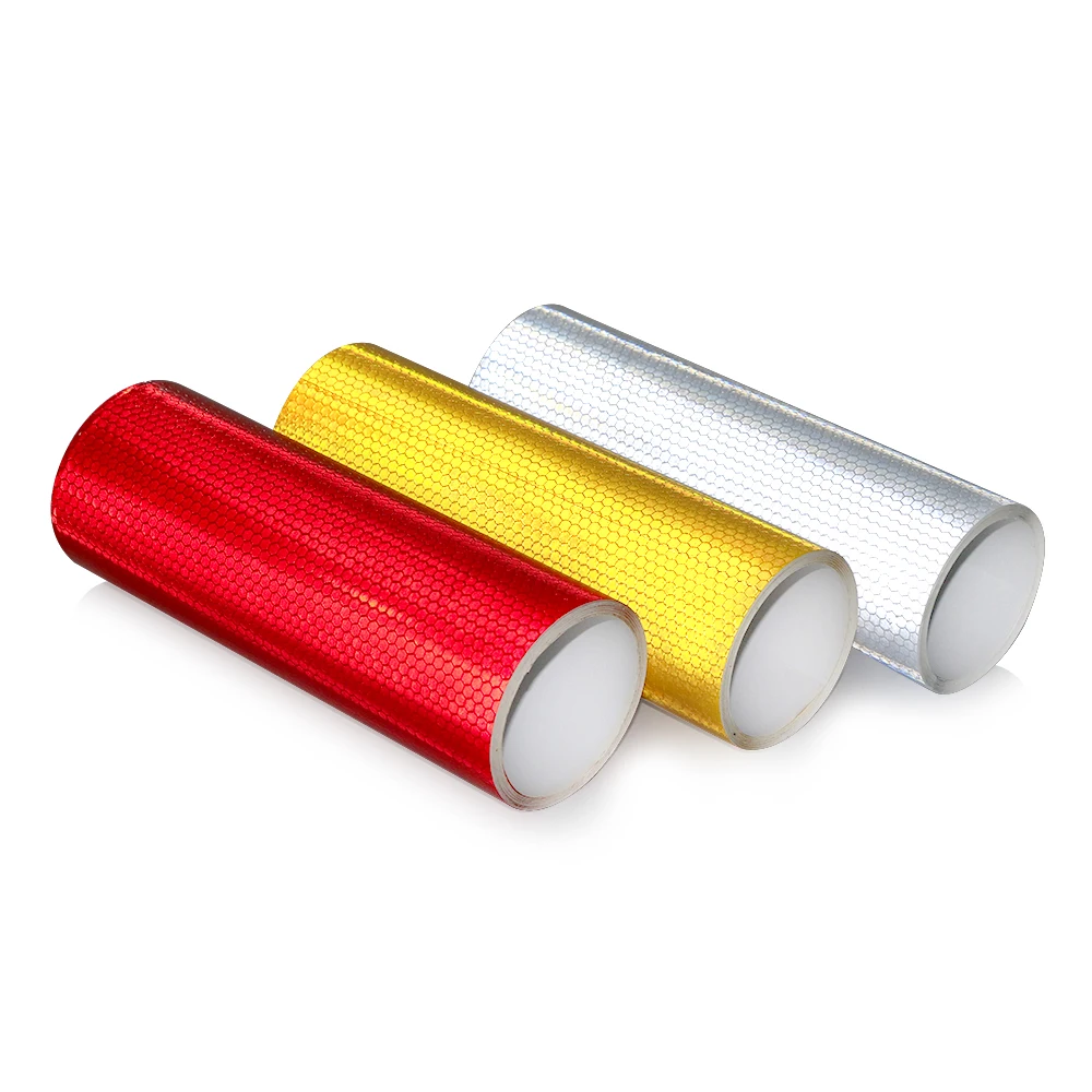 20cmx3m Safety Mark Reflective Tape Stickers Car Styling Self Adhesive Warning Tape Automobiles Mot