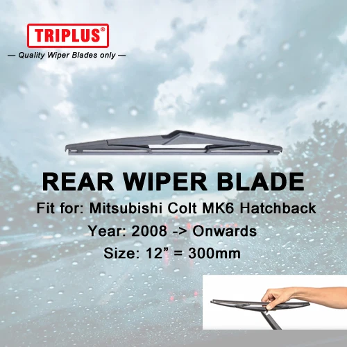Rear Wiper Blade for Mitsubishi Colt Hatchback (2008-Onwards) 1pc 12&quot 300mm Car Windscreen Wipers Back Windshield Blades | Автомобили