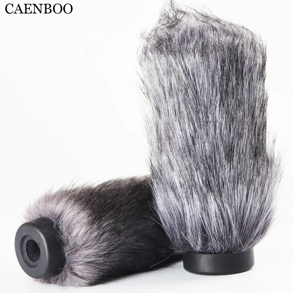 CAENBOO 18cm Outdoor Furry Fur Cover Windscreen Windshield Muff Microphone Deadcat Wind shields