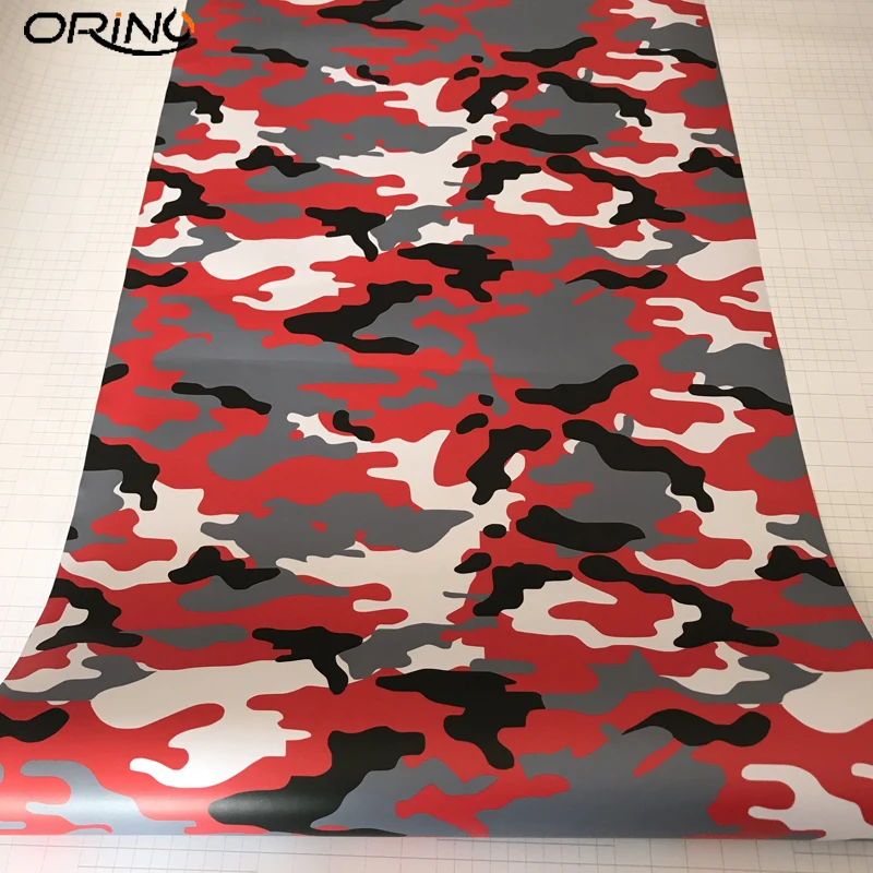 Black Red Grey Vinyl Film Sticker-4