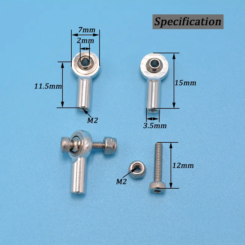 Хорошее качество M2 алюминиевый наконечник рулевой тяги шаровой головки кронштейн для Rc автомобиля