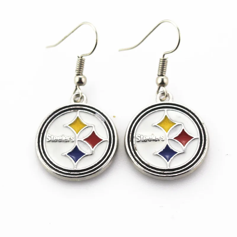 Steelers Charm team sports earrings women erring USA football team