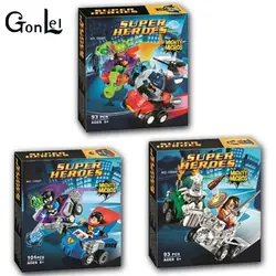 (GonLeI) 10667 10668 10669 Бела DC Super Hero Mighty Micros Bizarro моли Doomsday Building Block кирпичи Бэтмен Бела