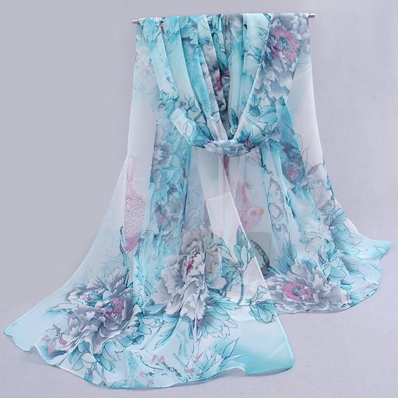 HL Summer Weight Silk Chiffon Scarf