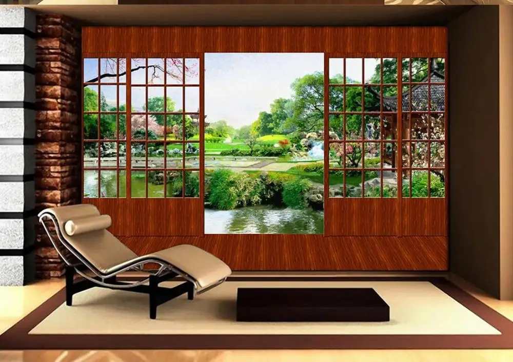 classical style three-dimensional garden landscape background wall modern living room wallpapers classical style three-dimensional garden landscape background wall modern living room wallpapers