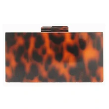 Брендовый кошелек модная женская сумка-мессенджер элегантная леопардовая Янтарная стильная сумка через плечо клатч женские вечерние сумки