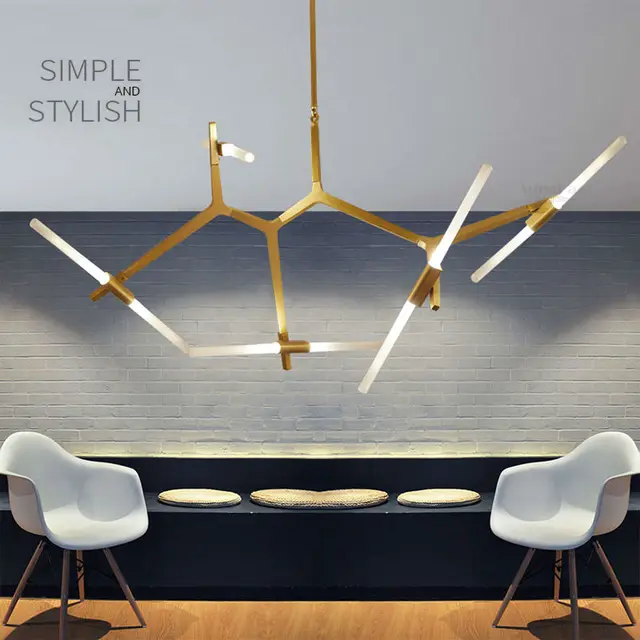 Modern Minimalist Art Decoration Branch Pendant Lights Lamps Italian Modern Minimalist Art Decoration Branch Pendant Lights Lamps Italian Design Personality Living Room Restaurant Fixtures