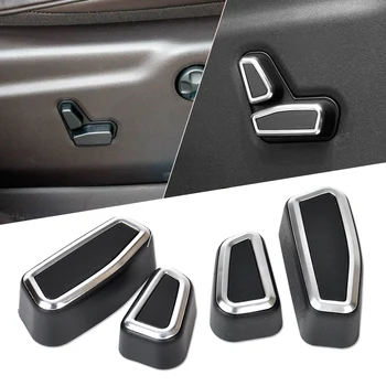 

DWCX 4x Car Interior Stylings Front Seat Adjustment Switch Cover for Jeep Grand Cherokee Patriot Chrysler 2011 - 2013 2014 2015