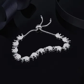 

# [MeiBaPJ]New Fashion Elephants Bracelets Real S925 Silver Bracelets Jewelry Personality Temperament all-match For Women