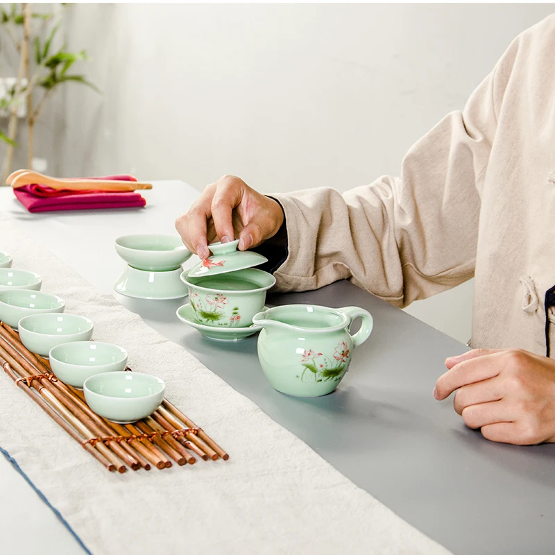 Чай чашки и блюдца с ситечко для заварочного чайника пиалы с крышкой из тонкого и 6 шт. Чай чашки инструменты для кофе и чая Китая Gongfu Чай посуда B016