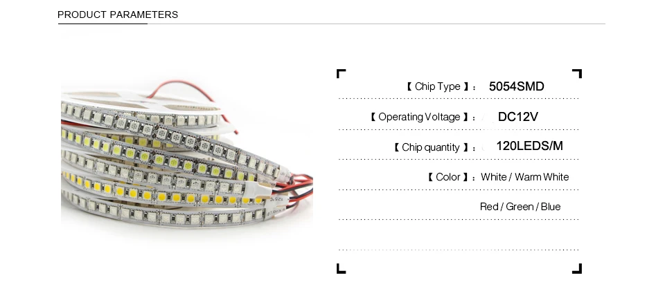 5 м светодиодный полосы 300 600 светодиодный SMD 5054 подсвеченная светодиодная полоса 12 V гибкие с ярким светом, чем 5050 5630 диод Светодиодная лента белого цвета