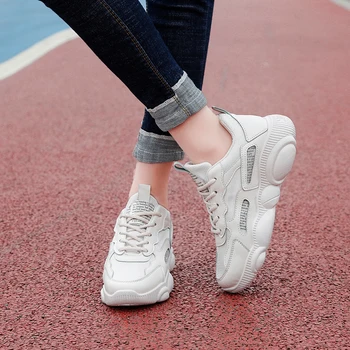 

Leader Show Woman Athletic Shoes Rubber Flyknit Breathable Women Sneakers Brand New Zapatillas Mujer 2019 Woman Walking Shoes