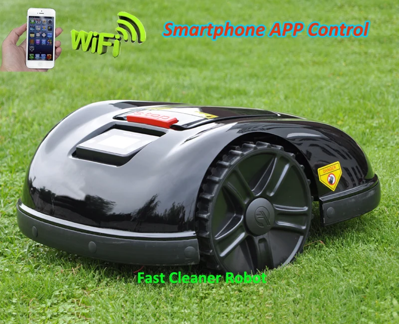  EST GYROSCOPE Function Smartphone WIFI APP Robot Mower E1600T with extra 400 meters wire and 400pcs