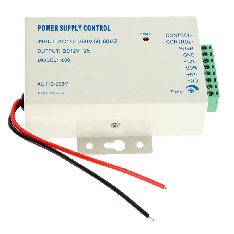 Питание двери Система контроля доступа K80 Управление 3A DC 12 V анти-помех Источники питания двери поставить Управление;