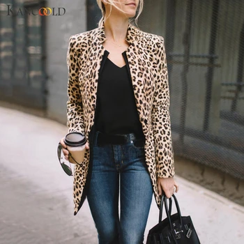 

KANCOOLD coats Women Leopard Printed Sexy Winter Warm Wind Coat Cardigan Long fashion new woman coats and jackets 2019JUL17