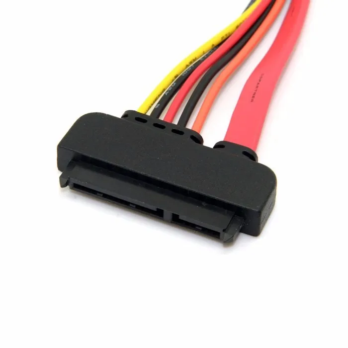 Красный цвет SATA 3 III 0 7 + 15 22 Pin p кабель удлинитель для передачи данных питания 30 см