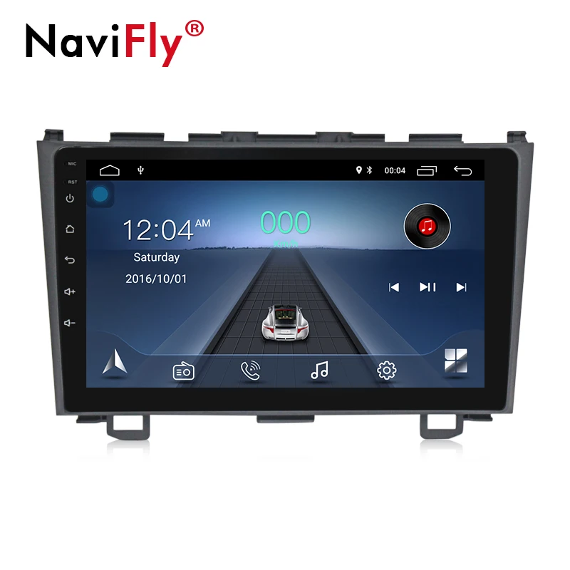 

Navi-Fly Full touch screen 9inch Android8.1 Car gps navigator Multimedia player for CRV CR-V3 2007-2011 with wifi usb rds