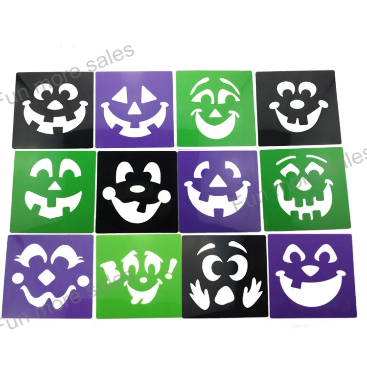 12designs stencils kids drawing templates plastic pumpkin painting boards diy baby children hot educational toys 188x188mm - Kids Drawing Stencils 12designs stencils kids drawing templates plastic pumpkin painting boards diy baby children hot educational toys 188x188mm - Kids Drawing Stencils