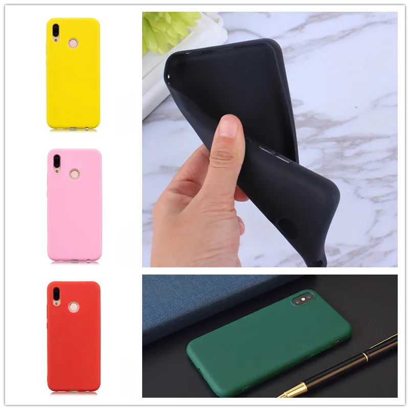 

Cases For Huawei p20 lite P Smart Case Solid color phone case Cover For Huawei Mate 10 p9 p20 p10 lite mini p8 lite 2017 Case