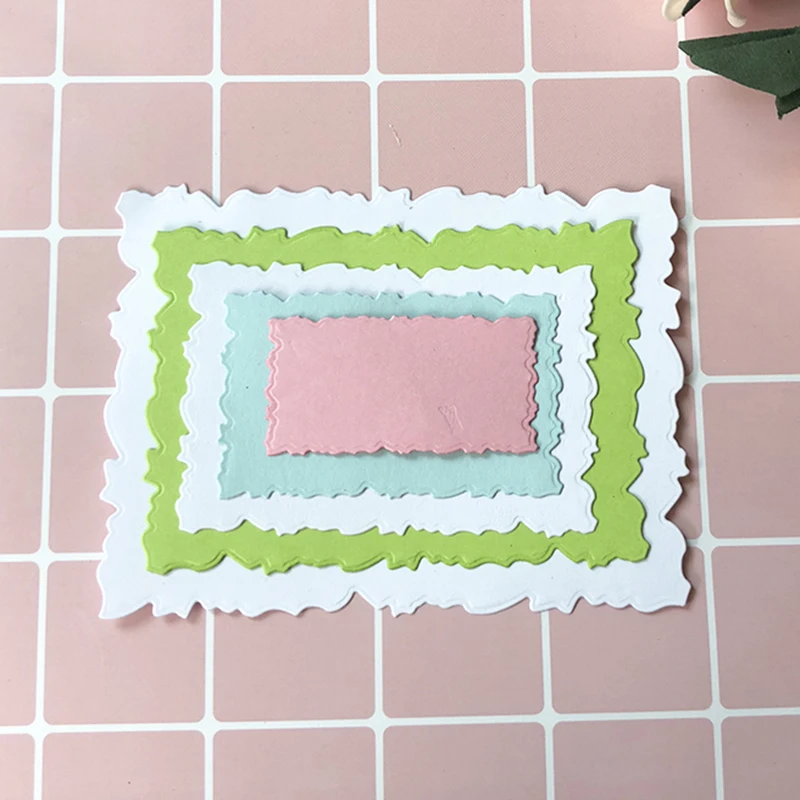 125*95mm Frame Rectangle Metal cutting Dies DIY Scrapbooking Album